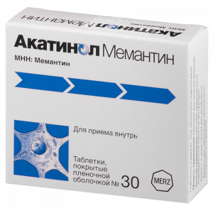Купить  Акатинол Мемантин таб ппо 10мг №30