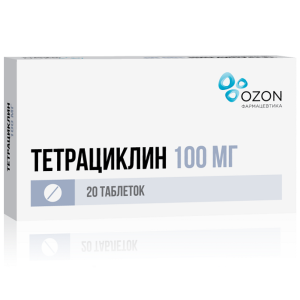 Купить  Тетрациклин таб ппо 100мг №20