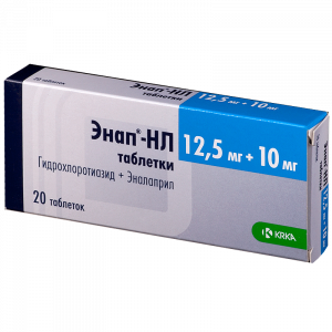 Купить  Энап-НЛ таблетки 12,5мг + 10мг №20