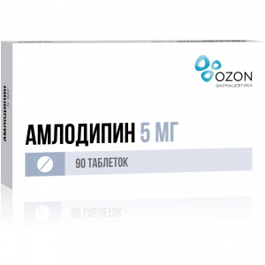 Купить  Амлодипин таб 5мг №90