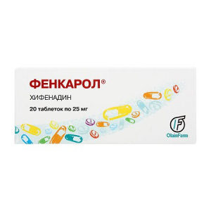 Купить  Фенкарол таблетки 25мг №20