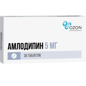 Купить  Амлодипин таб 5мг №30