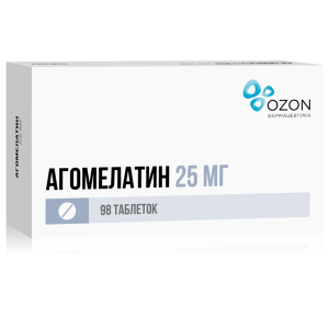 Купить  Агомелатин таб ппо 25мг №98