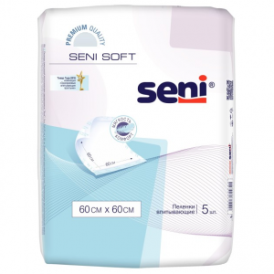 Купить  Seni Soft пеленки 60смX60см №5 (4 капли)