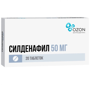 Купить  Силденафил таб ппо 50мг №20