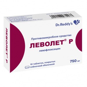 Купить  Леволет Р таб ппо 750мг №10