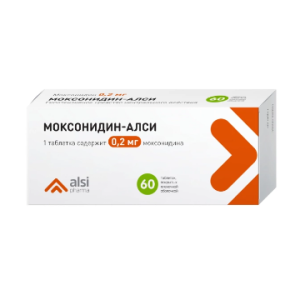 Купить  Моксонидин-Алси таб ппо 200мкг №60