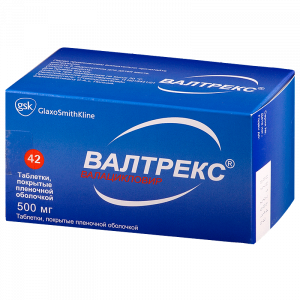 Купить  Валтрекс таб ппо 500мг №42