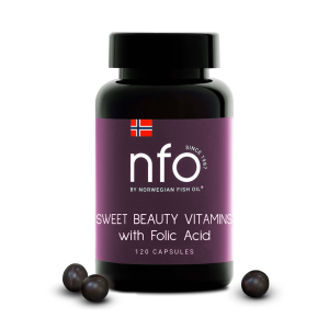 Купить  NFO Sweet Beauty 120 шт капсулы витамины с фолиевой кислотой