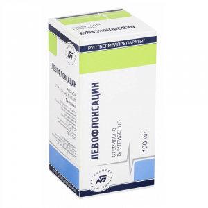 Купить  Левофлоксацин раствор д/инф 5мг/мл 100мл