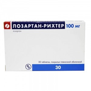 Купить  Лозартан-Рихтер таб ппо 100 №30