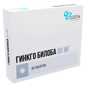 Купить  Гинкго Билоба таб ппо 80мг №30