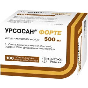 Урсосан форте таб ппо 500мг №100