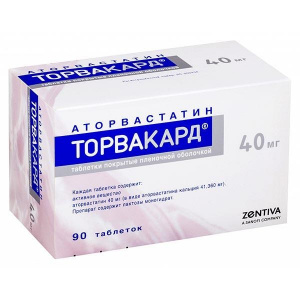 Купить  Торвакард таб ппо 40мг №90