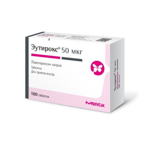 Купить  Эутирокс таб 50мкг №100