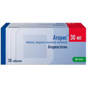 Аторис таблетки ппо 30мг №30