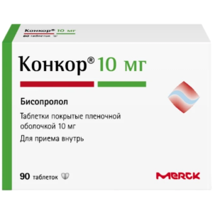 Купить  Конкор таб ппо 10мг №90