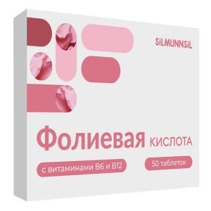 Купить  Фолиевая кислота с витаминами B6 и B12 таблетки №50