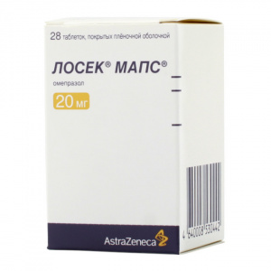 Купить  Лосек МАПС таблетки ппо 20мг №28