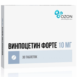Купить  Винпоцетин Форте таблетки 10мг №30