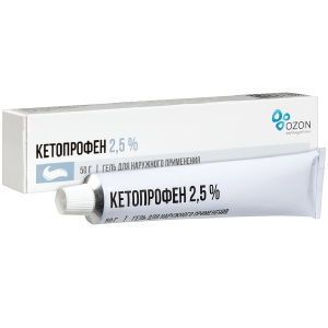 Купить  Кетопрофен 2,5 % 50 г гель для наружного применения