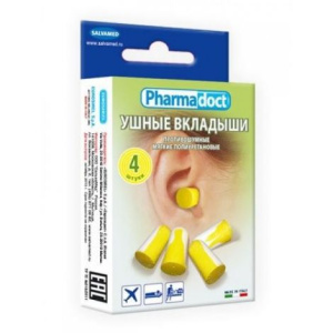Купить  Беруши вкладыши №4 противошумные Фармдокт