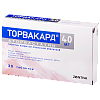 Купить Торвакард таблетки по 40мг №30