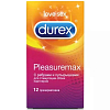 Купить Durex Pleasuremax презервативы с ребрами и пупырышками 12 шт.