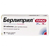 Купить Берлиприл Плюс таблетки 25мг+10мг №30