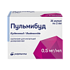 Купить Пульмибуд 0,5 мг/мл 2 мл 20 шт суспензия для ингаляций дозированная ампулы