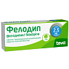 Купить Фелодип таб ппо пролонг высвоб 2,5мг №30