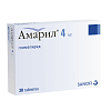 Купить Амарил 4 мг 30 шт таблетки