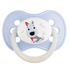 Купить Canpol Babies 6-18 месяцев энималс голубой пустышка латексная круглая