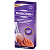 Купить Микозан Набор жидкость д/местн примен 5г д/удал грибк пораж с ногт пласт + туба с кисточкой