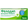 Купить Фелодип таб ппо пролонг высвоб 2,5мг №30