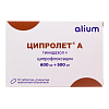 Купить Ципролет А таблетки ппо 600мг + 500мг №10