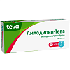 Купить Амлодипин-Тева 5 мг 30 шт таблетки